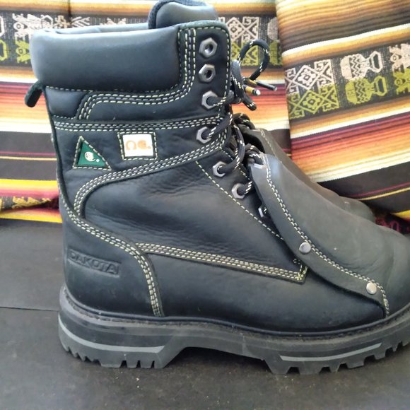DAKOTA Work Boots 8514 Steel Toe & Plate 8" Metaguard Waterproof 6.5 US Men's - Picture 3 of 6